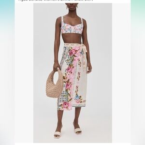 Agua Bendita Floral Swim Sarong -NWT